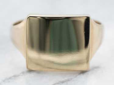 Rectangle Top Signet Ring - image 1