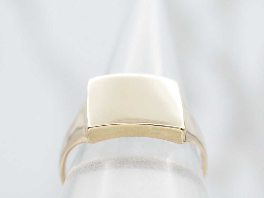 Rectangle Top Signet Ring - image 4