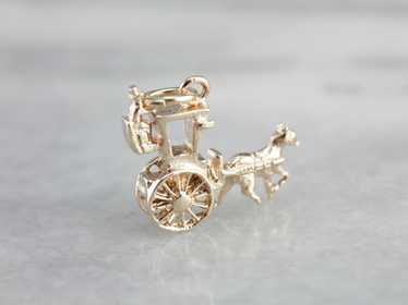 Horse Drawn Carriage Charm - image 1