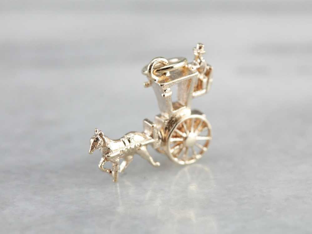 Horse Drawn Carriage Charm - image 3