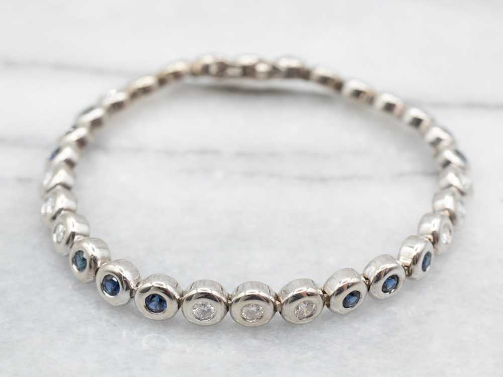 Twinkling Sapphire and Diamond Bracelet - image 1