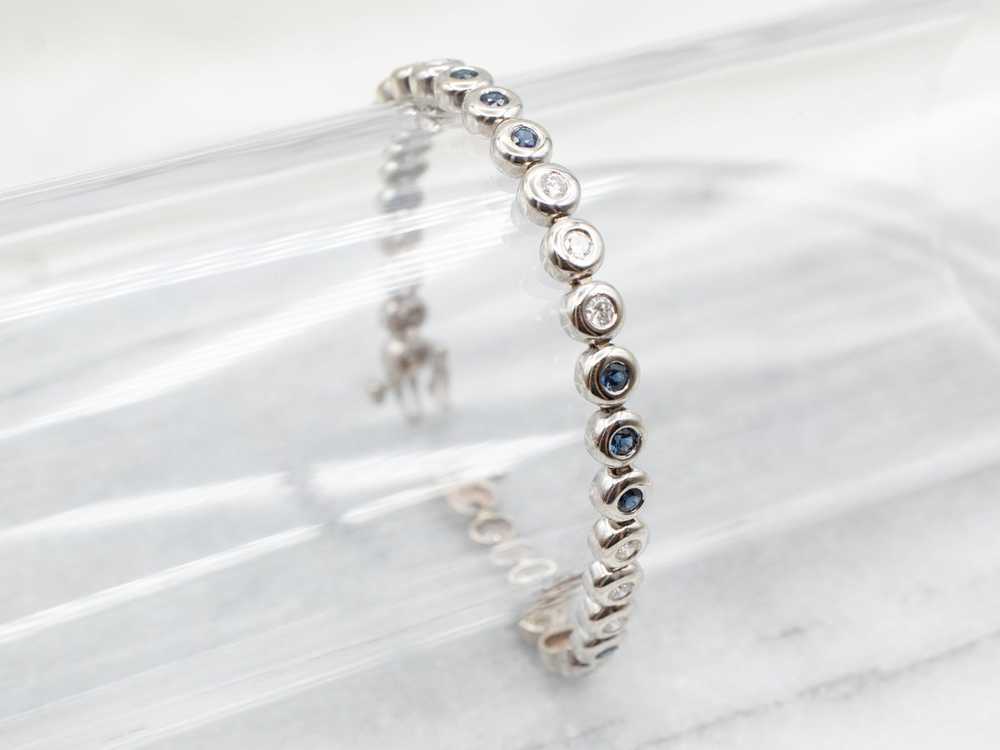 Twinkling Sapphire and Diamond Bracelet - image 5