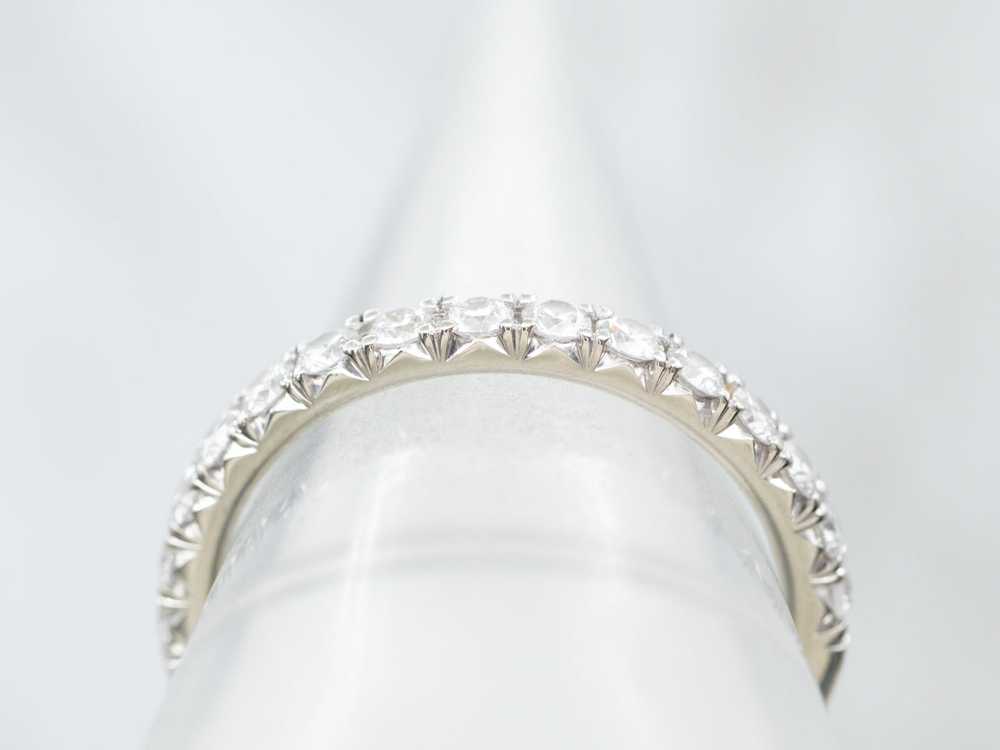 Classic White Gold Diamond Encrusted Band - image 4