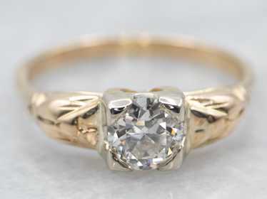 Antique 1930's Diamond Engagement Ring - image 1