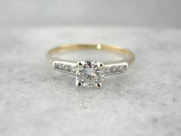 Vintage Retro Diamond Engagement Ring - image 1