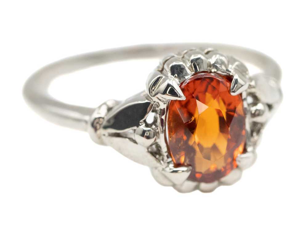 The Abigail Hessonite Garnet Solitaire Ring - image 1