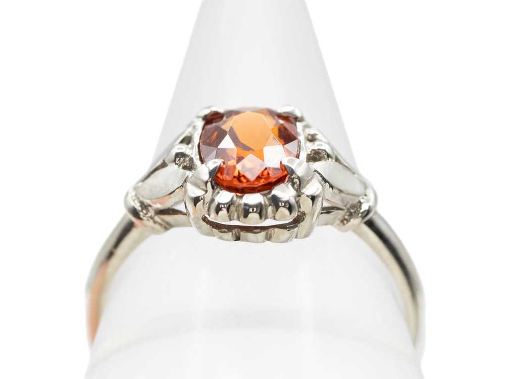 The Abigail Hessonite Garnet Solitaire Ring - image 4