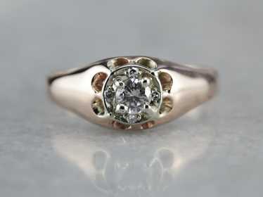 Unisex Upcycled Diamond Engagement Ring - image 1