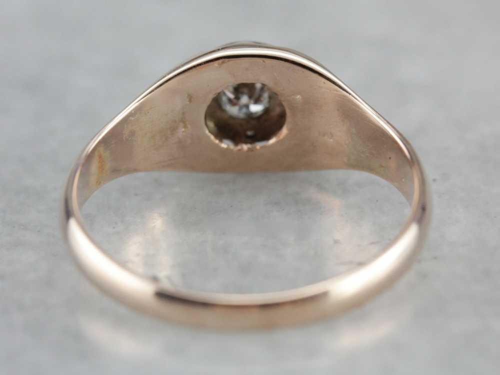 Unisex Upcycled Diamond Engagement Ring - image 3