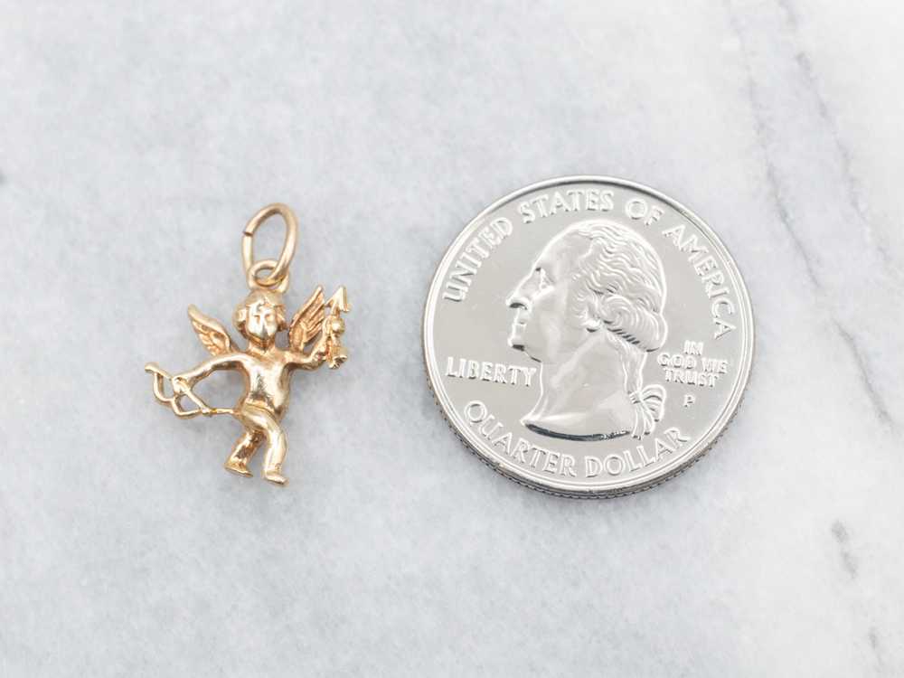 Yellow Gold Cherub Charm - image 3