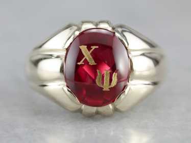 Retro Chi Psi Fraternity Ring - image 1