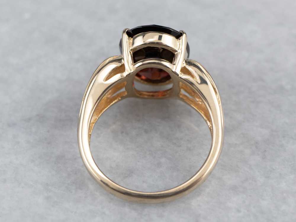 Pyrope Garnet Gold Statement Ring - image 5