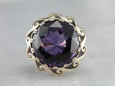 Vintage Amethyst Cocktail Ring - image 1