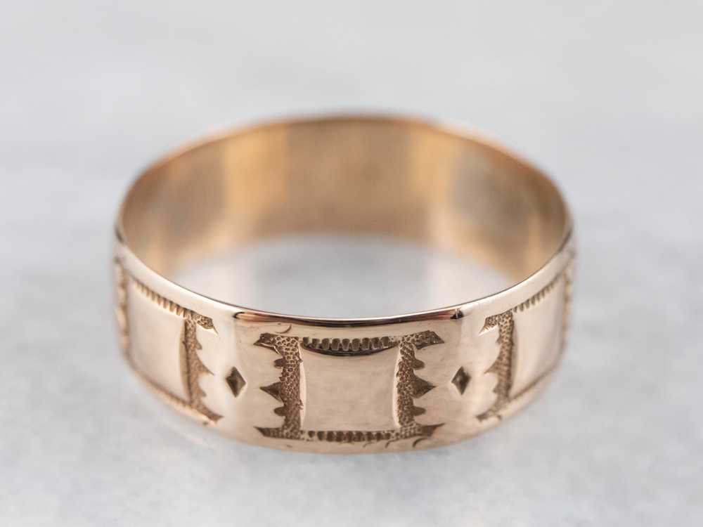 Victorian Rose Gold Cigar Band - image 1