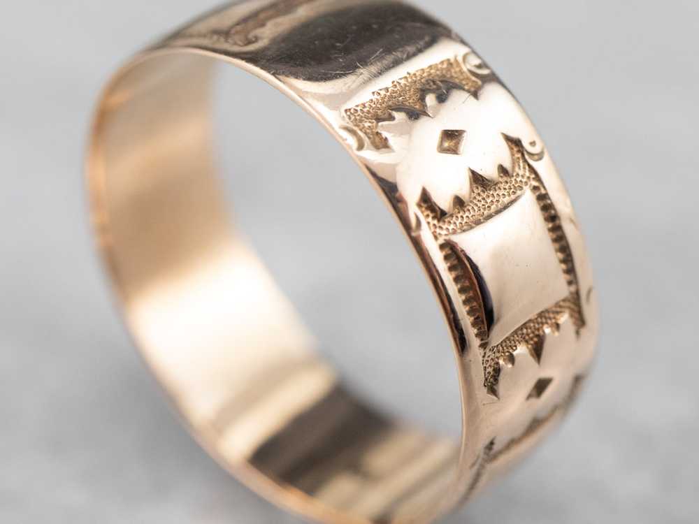 Victorian Rose Gold Cigar Band - image 5