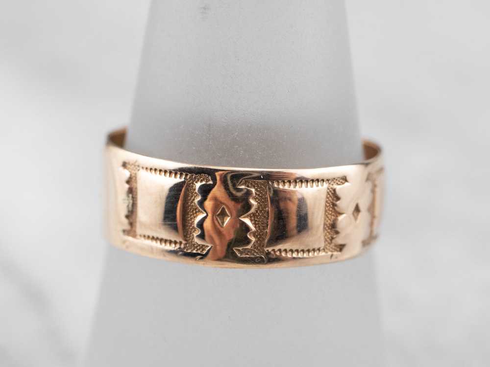 Victorian Rose Gold Cigar Band - image 7