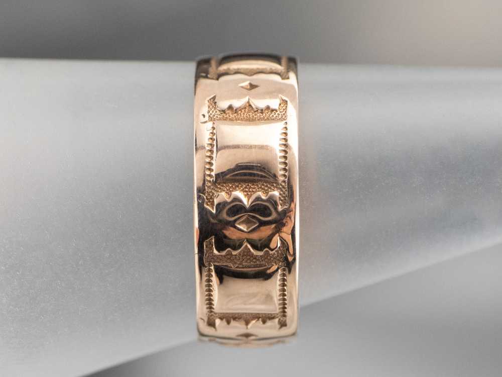 Victorian Rose Gold Cigar Band - image 9