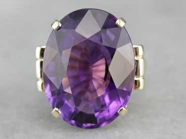 Vintage Amethyst Cocktail Ring - image 1