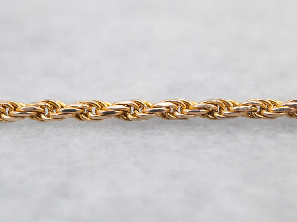 Italian Gold Rope Twist Chain - image 2