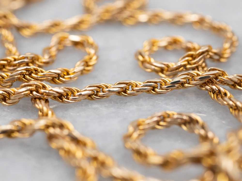 Italian Gold Rope Twist Chain - image 3