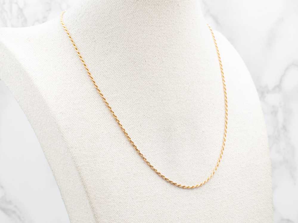 Italian Gold Rope Twist Chain - image 5