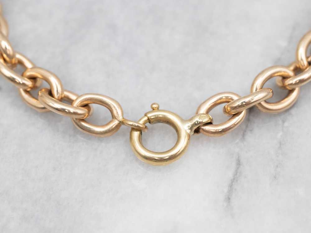 Chunky Gold Cable Chain Link Bracelet - image 2