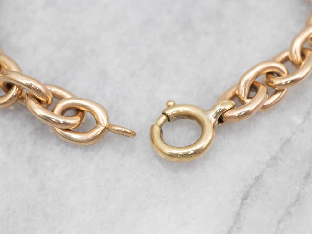 Chunky Gold Cable Chain Link Bracelet - image 4