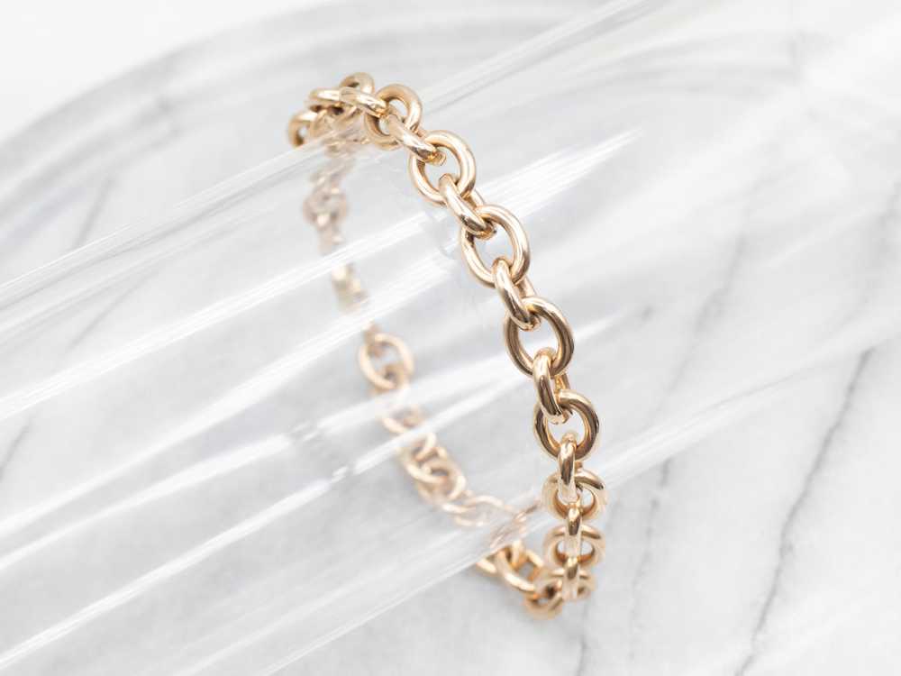 Chunky Gold Cable Chain Link Bracelet - image 5