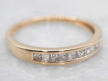 Princess Cut Channel Set Diamond Band