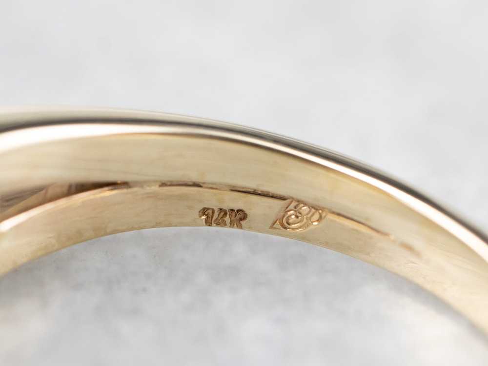 Gold Channel Set Diamond Band - image 6