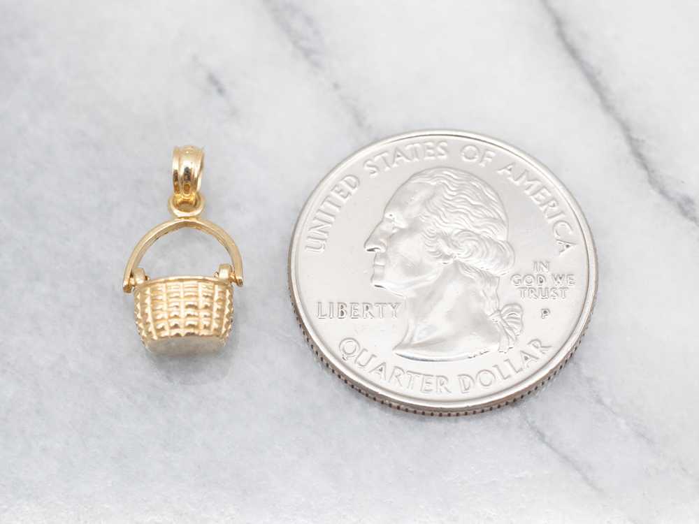 Yellow Gold Nantucket Basket Charm - image 2