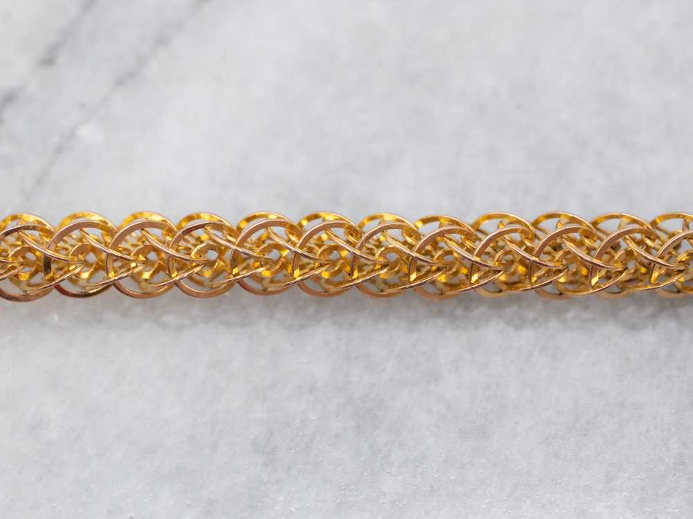 Antique Fancy Woven Link Chain - image 3