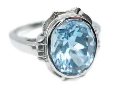 The Blue Topaz Peggy Ring - image 1