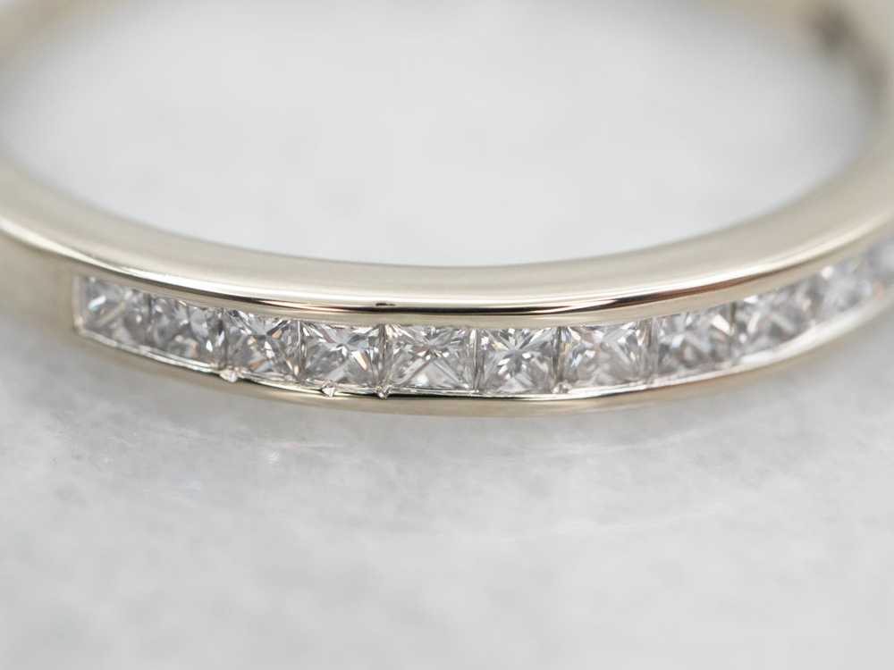 Seamless Princess Cut Diamond Wedding Band - image 2