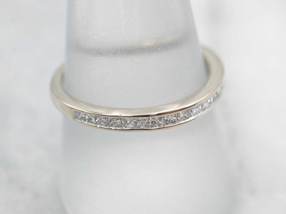 Seamless Princess Cut Diamond Wedding Band - image 3