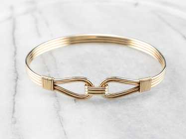 Vintage Gold Bangle Bracelet - image 1