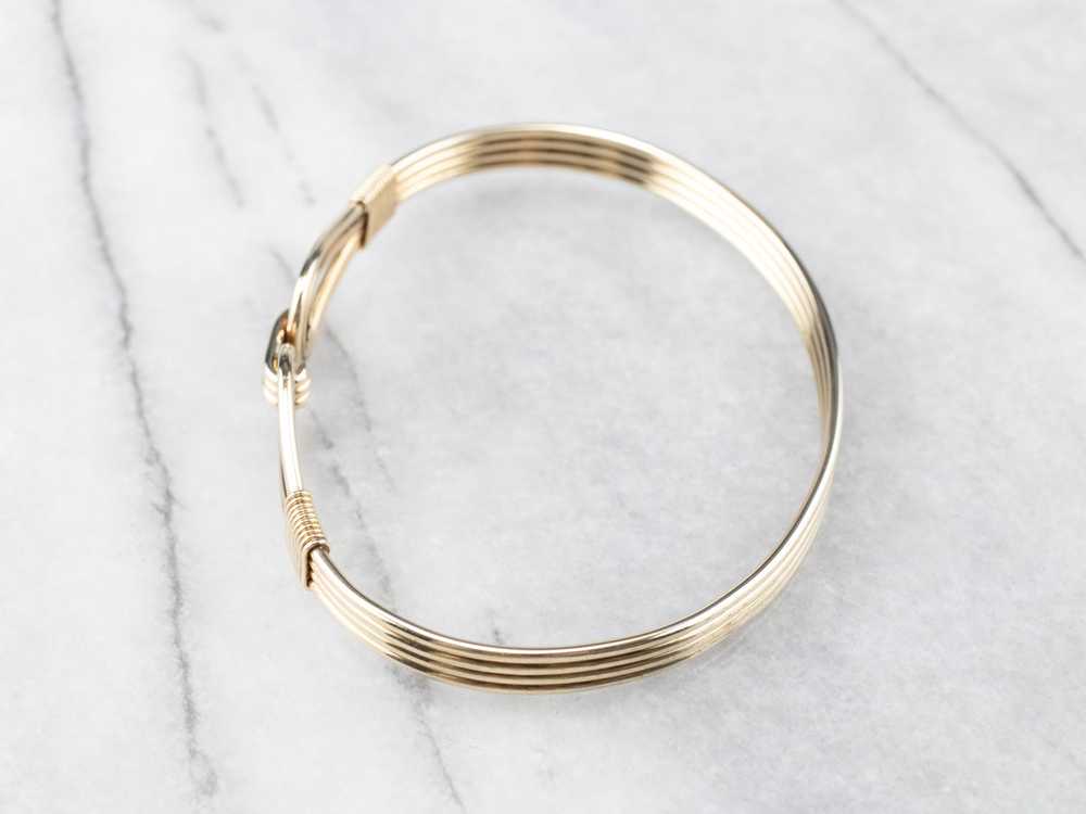 Vintage Gold Bangle Bracelet - image 3