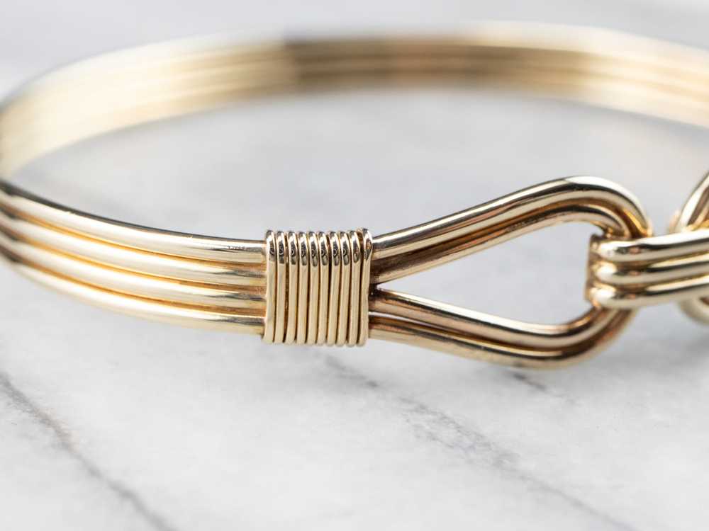 Vintage Gold Bangle Bracelet - image 5