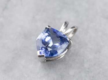 Exquisite Ceylon Sapphire Solitaire Pendant