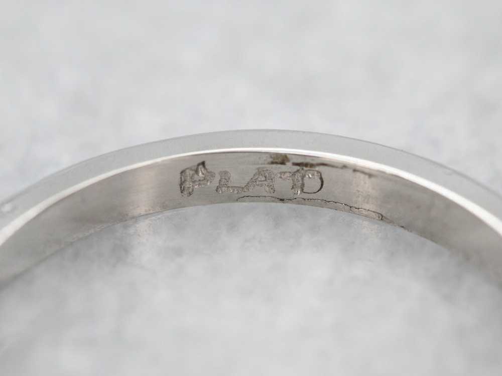 Antique Forget-Me-Not Platinum Band - image 2