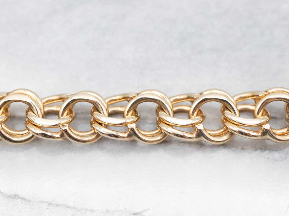 Double Link Chain Charm Bracelet - image 3