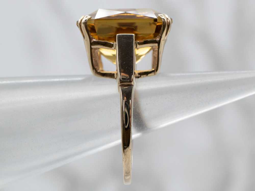 Fantastic Vintage Smokey Quartz Cocktail Ring - image 9