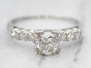 Platinum Diamond Engagement Ring - image 1