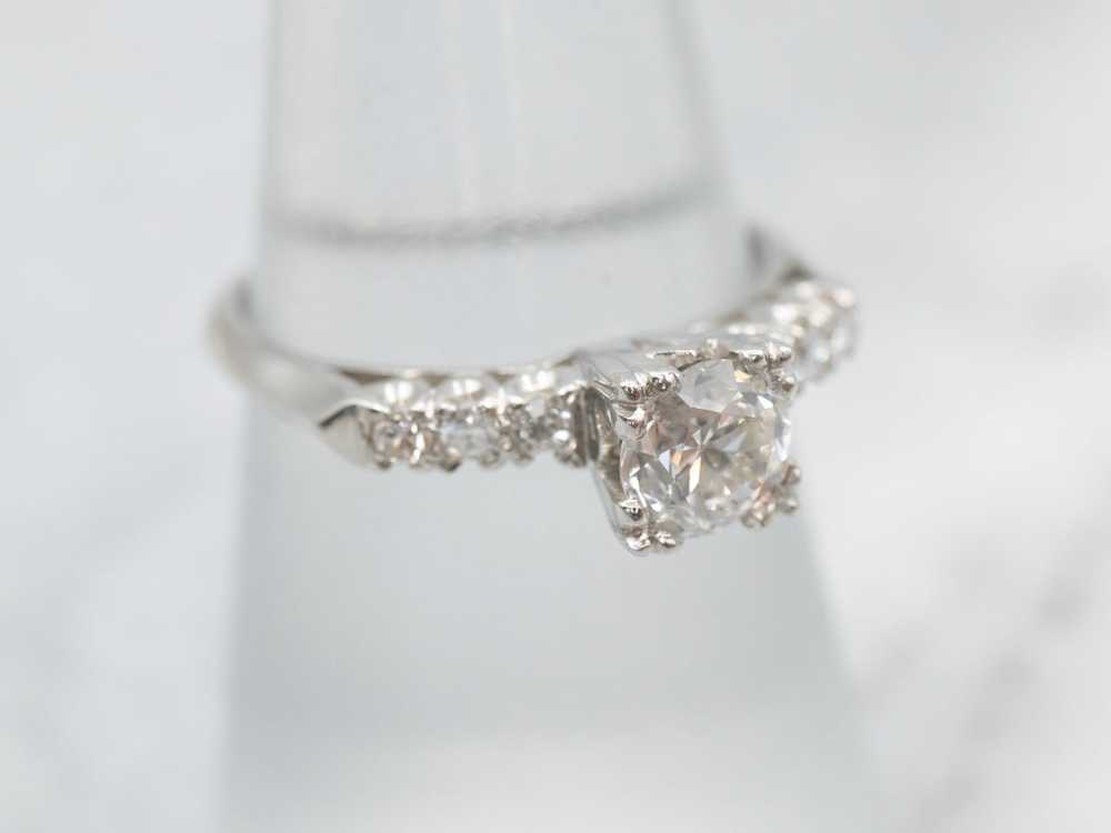 Platinum Diamond Engagement Ring - image 3