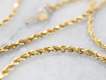 18-Karat Gold Rope Twist Chain - image 1