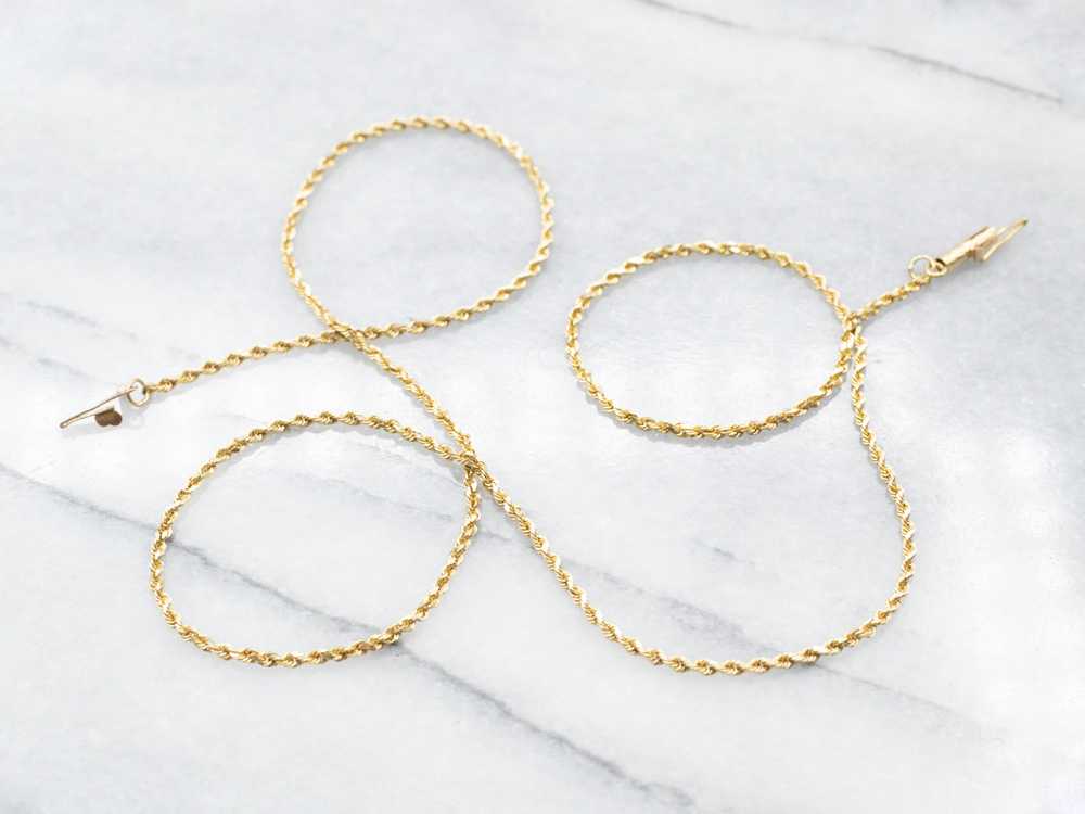 18-Karat Gold Rope Twist Chain - image 2