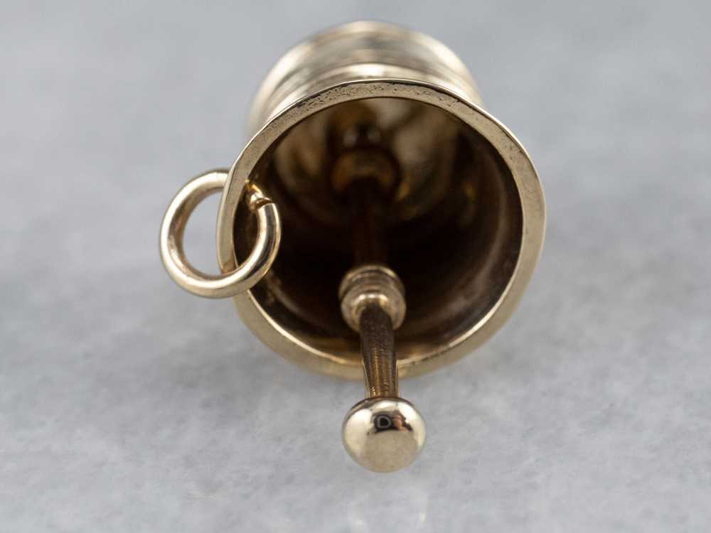 14K Gold Mortar and Pestle Charm - image 6