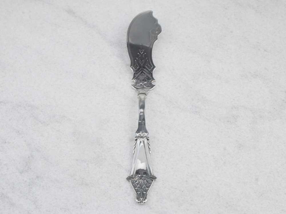 Antique Coin Silver Butter Knife - image 2