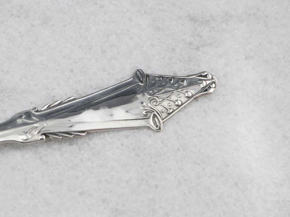 Antique Coin Silver Butter Knife - image 7