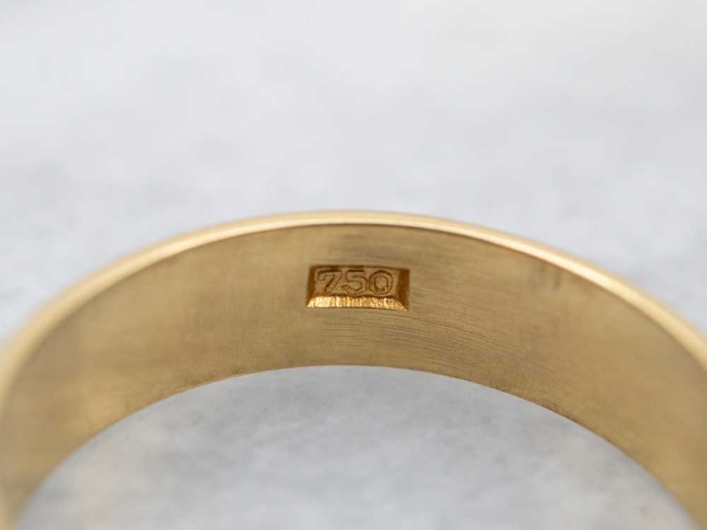 Unisex 18K Yellow Gold Classic Band - image 2